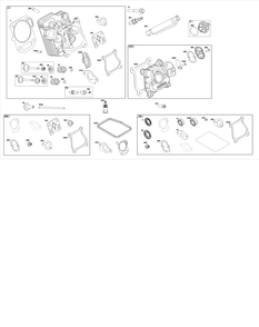Cylinder Head Group Diagram and Parts List for 10V336-0034-H7 100000 - 19Z999 Briggs and Stratton Engine